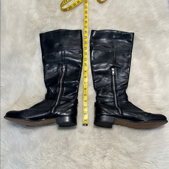 Coach Black Over the Knee Leather Boots - Picture 2 of 7
